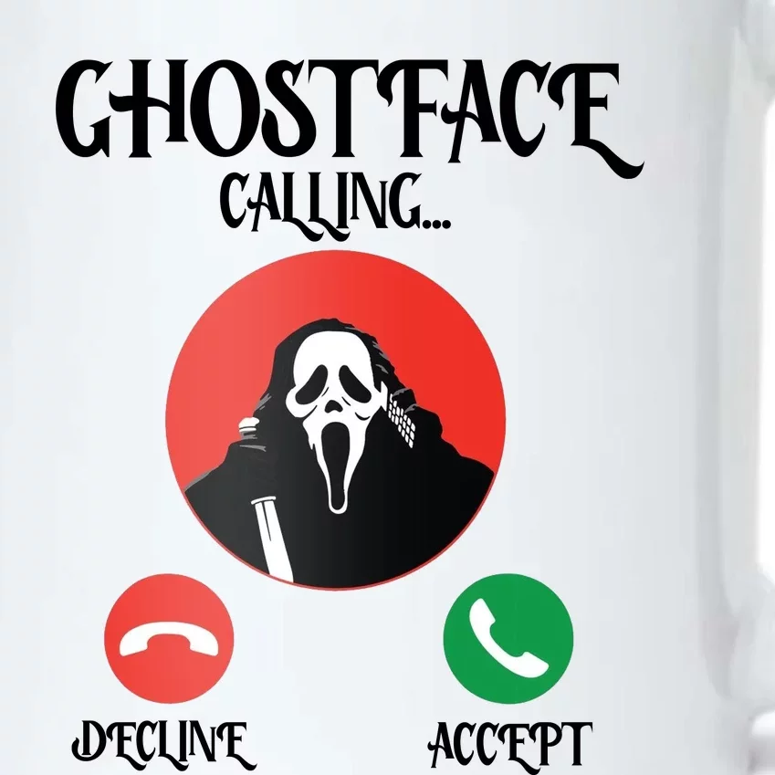 Ghostface Calling Halloween Funny Black Color Changing Mug