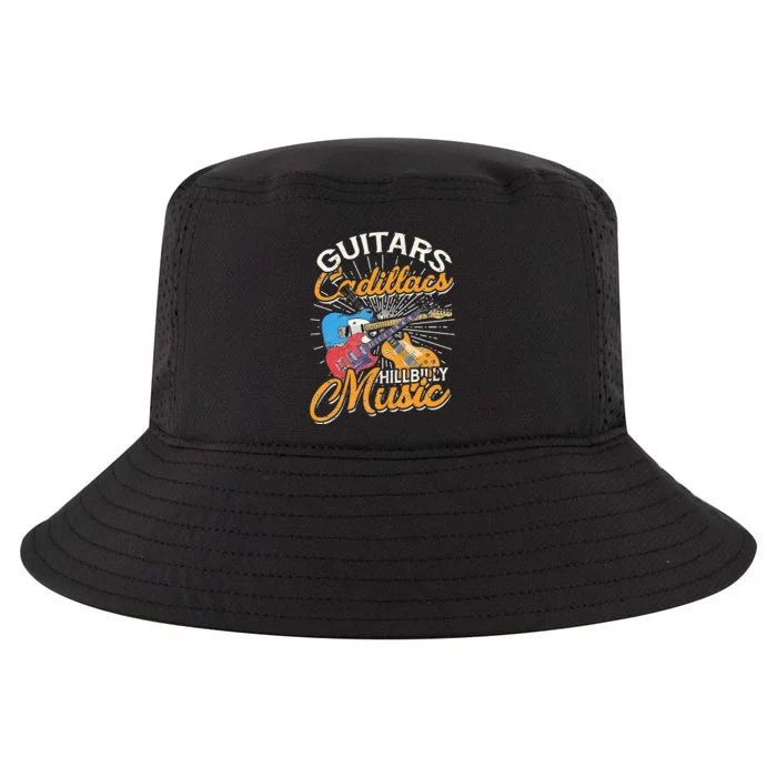 Guitars Cadillacs Hillbilly Music Country songs and music Cool Comfort Performance Bucket Hat