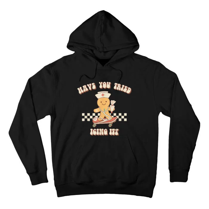 Gingerbread Checker Have You Tried Icing It Registered Tall Hoodie