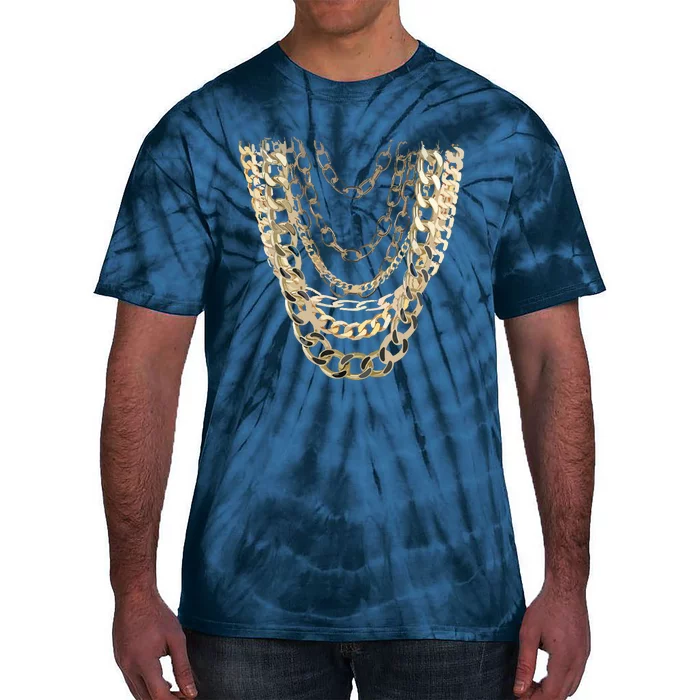 Gold Chains Hip Hop Fan And Funny Gold Lover Gift Tie-Dye T-Shirt