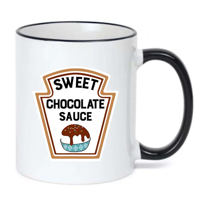 Group Condiments Halloween Costume Sweet Chocolate Sauce Black Color Changing Mug