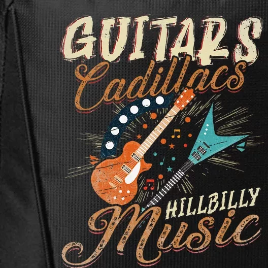 Guitars Cadillacs Hillbilly Music Country Songs And Music City Backpack