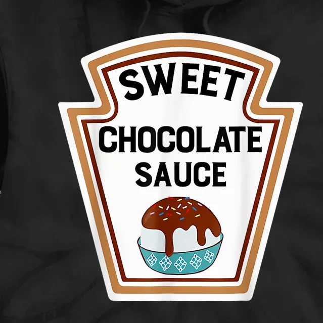 Group Condiments Halloween Costume Sweet Chocolate Sauce Tie Dye Hoodie