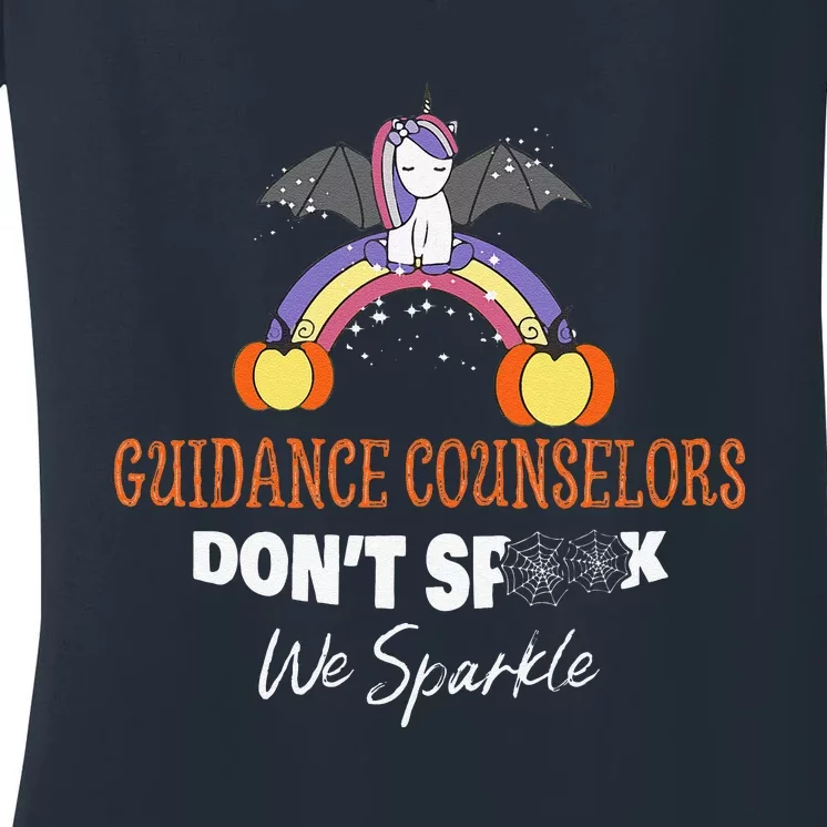 Guidance Counselors Halloween Gift Costume Spooky Halloween Women's V-Neck T-Shirt