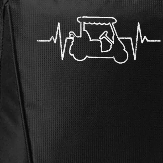 Golf Cart Heartbeat City Backpack