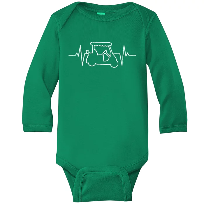 Golf Cart Heartbeat Baby Long Sleeve Bodysuit