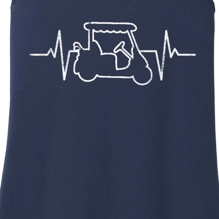 Golf Cart Heartbeat Ladies Essential Tank