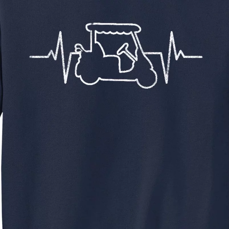 Golf Cart Heartbeat Tall Sweatshirt