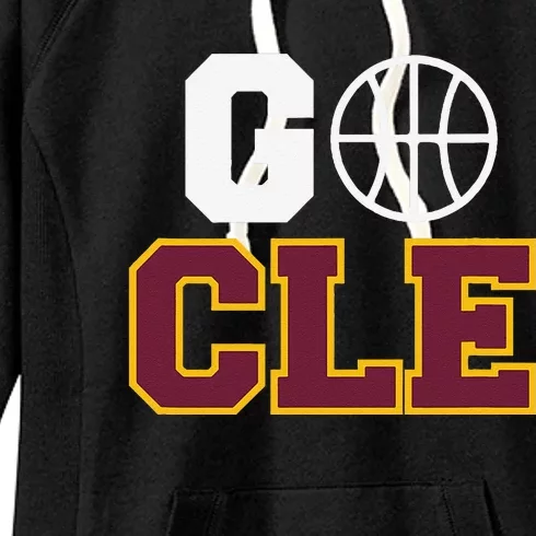 Go Cleveland Hometown Basketball Fan Gift Women's Fleece Hoodie