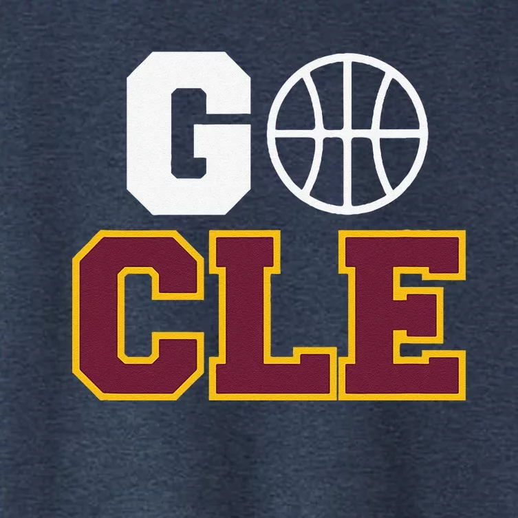 Go Cleveland Hometown Basketball Fan Gift Women's Crop Top Tee