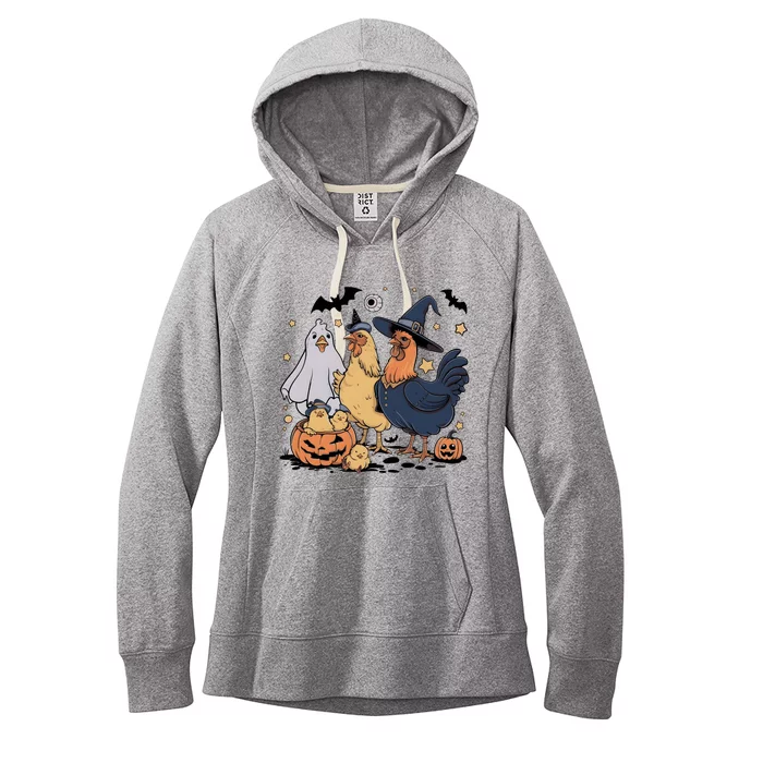 Ghost Chicken Halloween Women's Fleece Hoodie