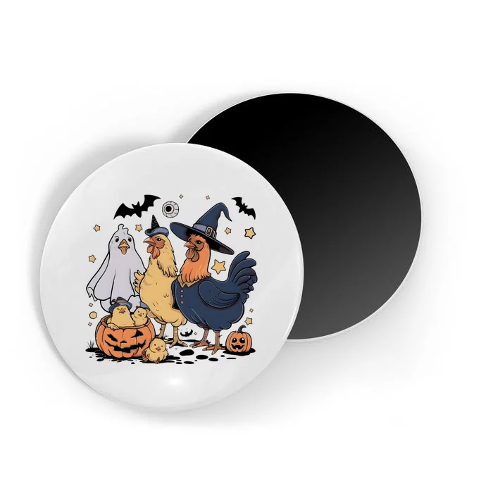 Ghost Chicken Halloween Magnet