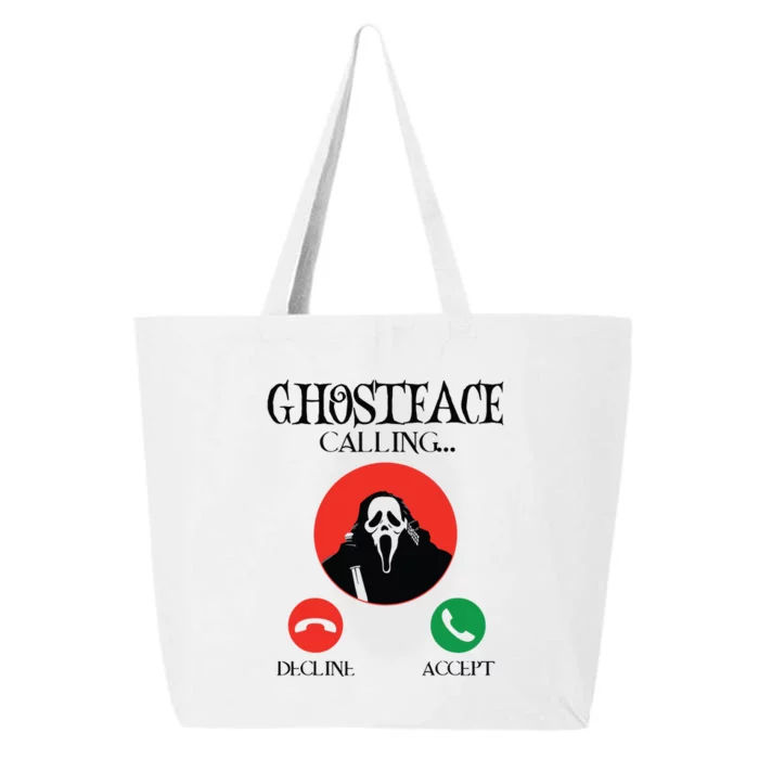 Ghostface Calling Halloween Funny, Scream You Hang Up 25L Jumbo Tote