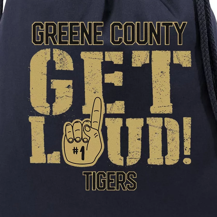 Greene County High School Get Loud Tigers Drawstring Bag