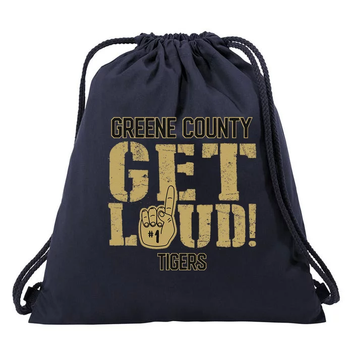 Greene County High School Get Loud Tigers Drawstring Bag