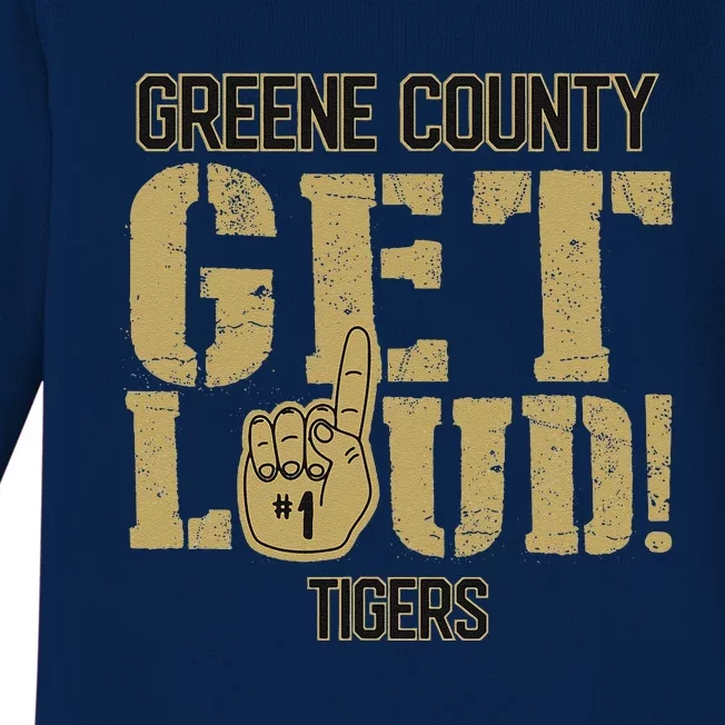 Greene County High School Get Loud Tigers Baby Long Sleeve Bodysuit