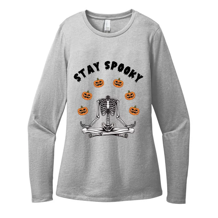 Ghos Creep It Real Cute Pumpkin Meaningful Gift Stay Spooky Cute Gift Womens CVC Long Sleeve Shirt