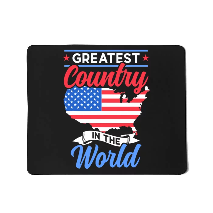 Greatest Country In The World Us Usa American America Us Usa Mousepad