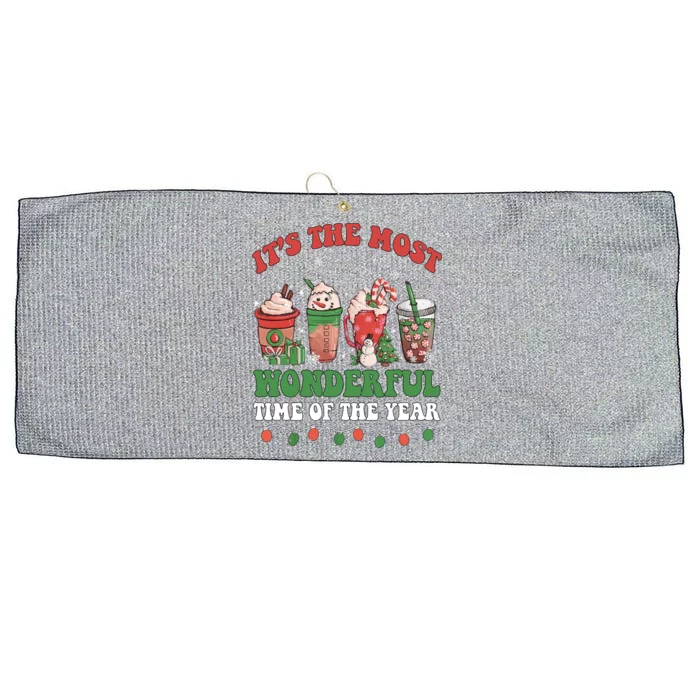 Groovy Christmas ItS The Most Wonderful Time Of The Year Cute Gift Large Microfiber Waffle Golf Towel