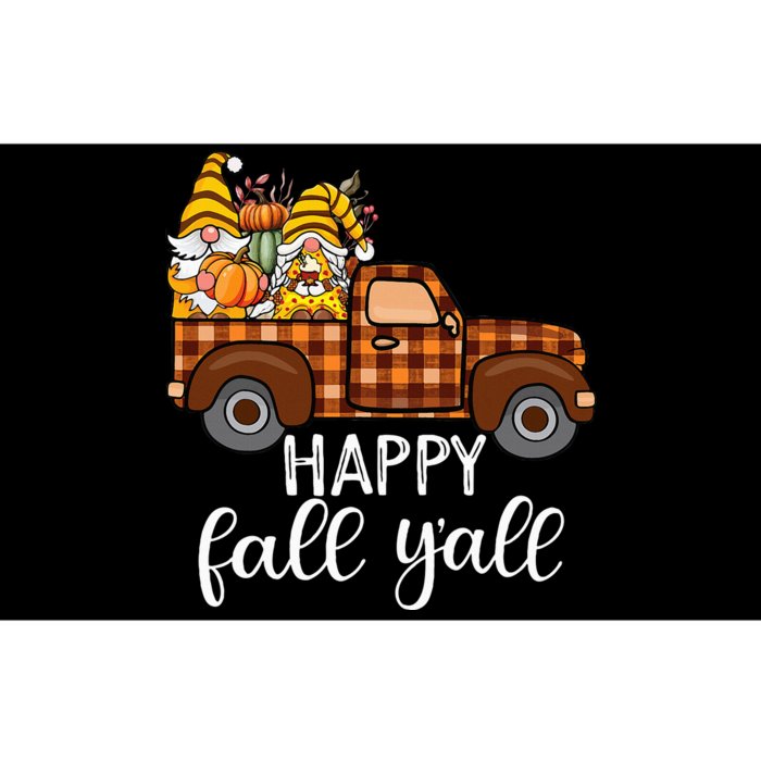 Gnomes Couple In Truck Pumpkin Spice Fall Yall Autumn Gnome Bumper Sticker