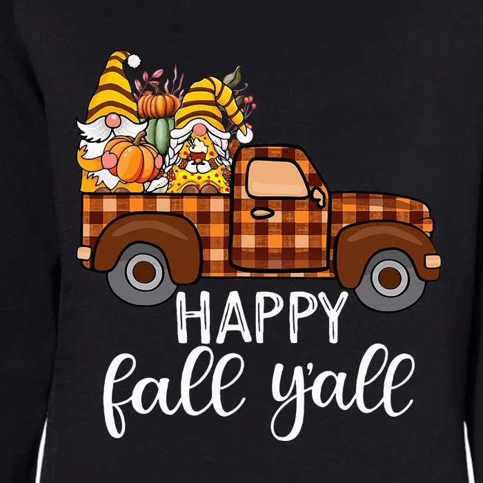 Gnomes Couple In Truck Pumpkin Spice Fall Yall Autumn Gnome Womens California Wash Sweatshirt