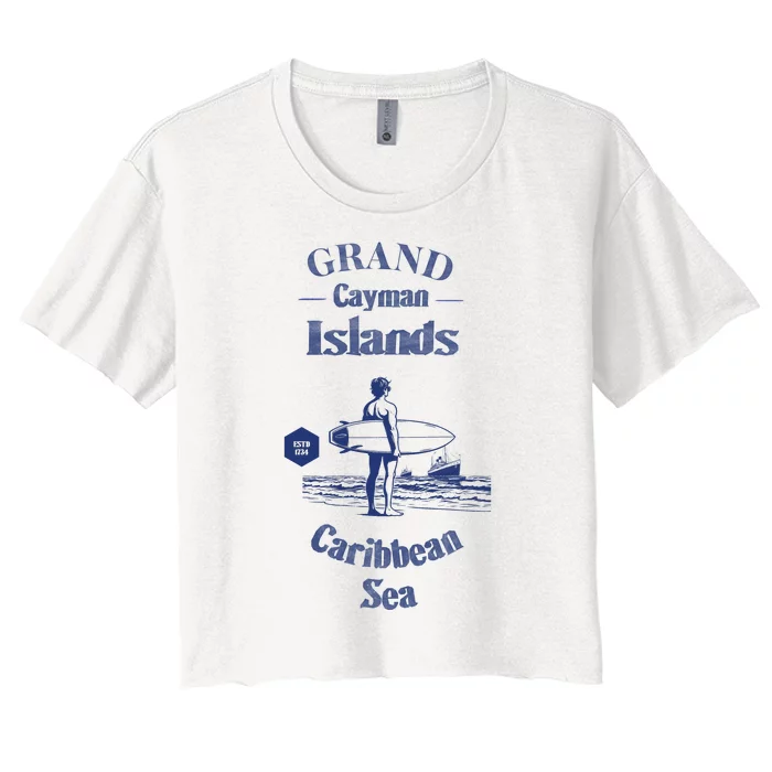 Grand Cayman Islands Women's Crop Top Tee