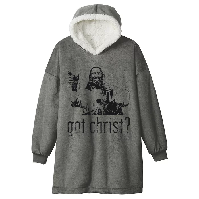 Got Christ Jesus Graphic Christian Hooded Wearable Blanket