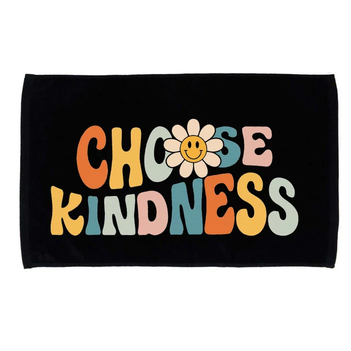 Groovy Choose Kindness Be Kind Inspirational Teacher Microfiber Hand Towel