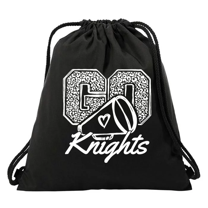 Go Cheer Knights Sports Name Gifts Boy Girl Drawstring Bag