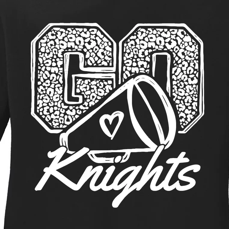 Go Cheer Knights Sports Name Gifts Boy Girl Ladies Long Sleeve Shirt