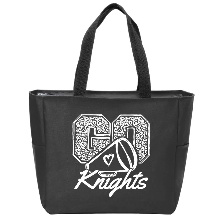 Go Cheer Knights Sports Name Gifts Boy Girl Zip Tote Bag