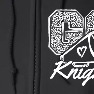 Go Cheer Knights Sports Name Gifts Boy Girl Full Zip Hoodie