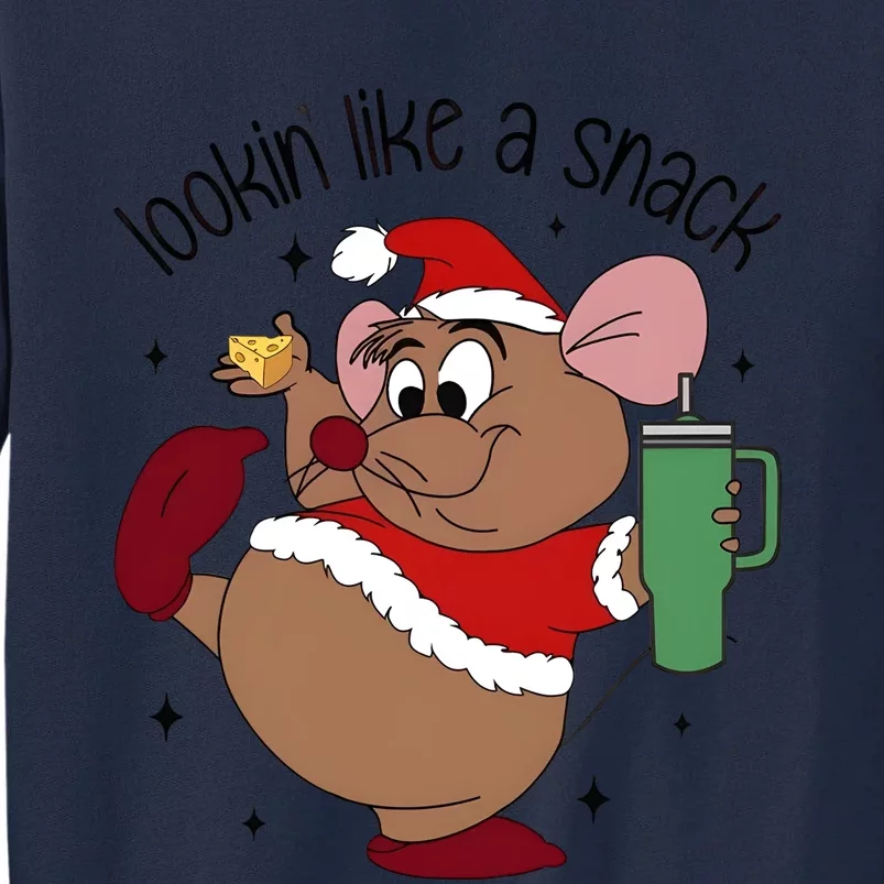 Gus Christmas Looking Like A Snack Cute Mouse Tall Sweatshirt