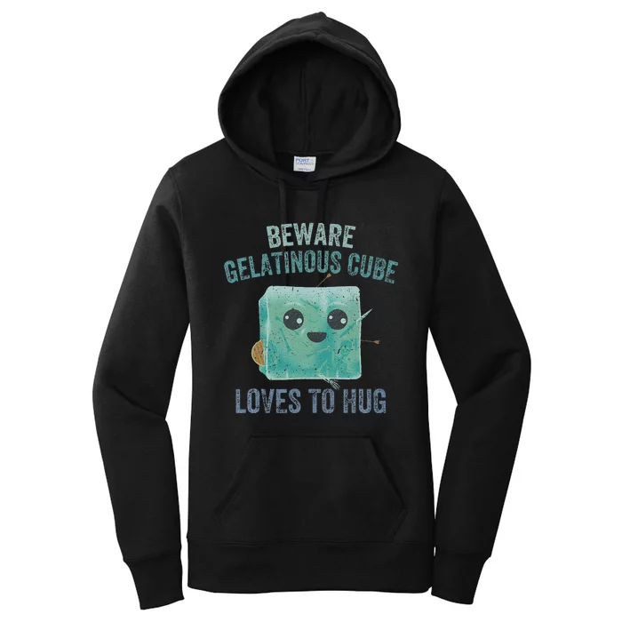 Gelatinous Cube Loves To Hug Funny Design Women's Pullover Hoodie