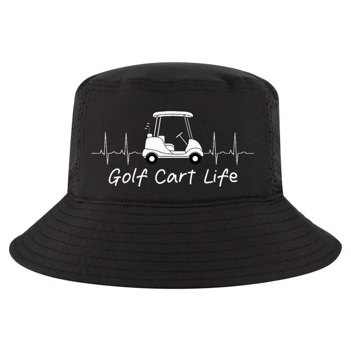 Golf Cart Life Funny Joke Parody Golfing Golfer Cool Comfort Performance Bucket Hat