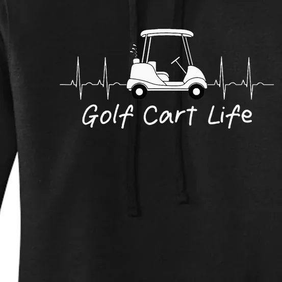 Golf Cart Life Funny Joke Parody Golfing Golfer Women's Pullover Hoodie