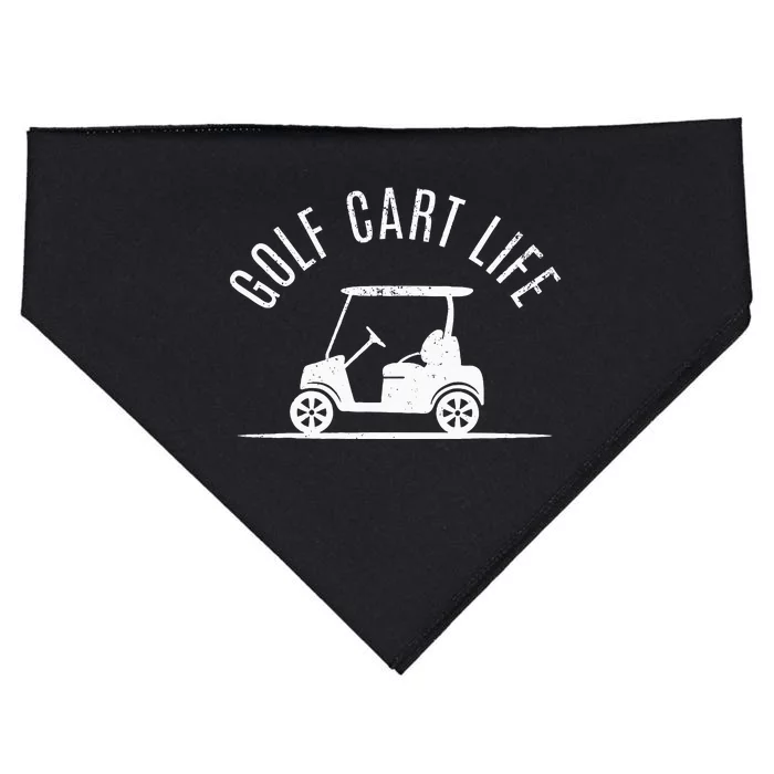 Golf Cart Life Funny Golf USA-Made Doggie Bandana