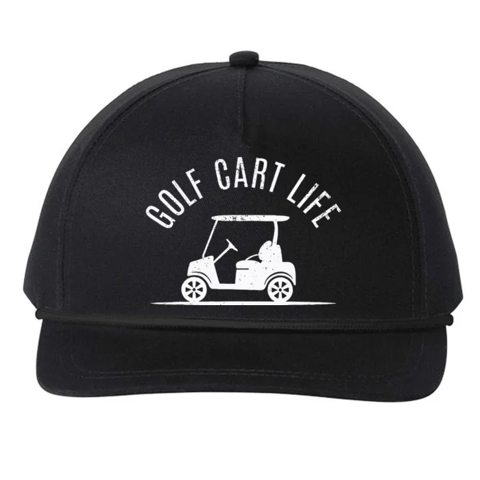 Golf Cart Life Funny Golf Snapback Five-Panel Rope Hat