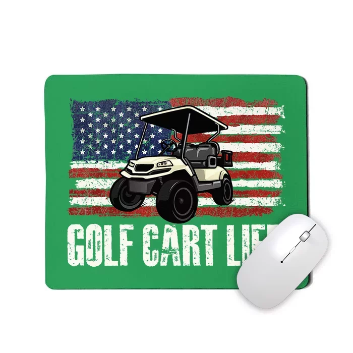 Golf Cart Life Golf Lover Golfing Golfer Putter Mousepad