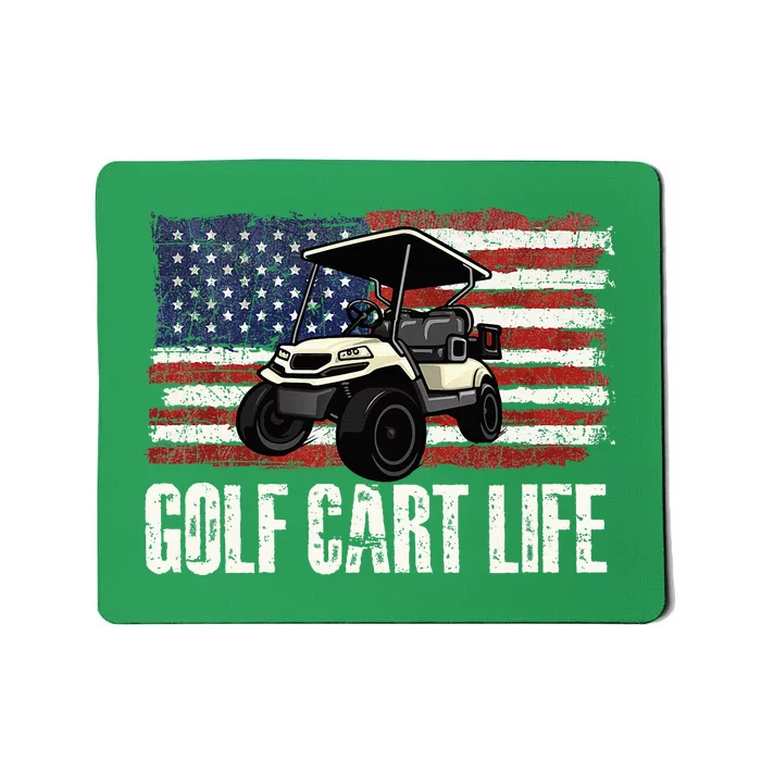 Golf Cart Life Golf Lover Golfing Golfer Putter Mousepad