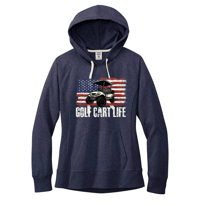 Golf Cart Life Golf Lover Golfing Golfer Putter Women's Fleece Hoodie