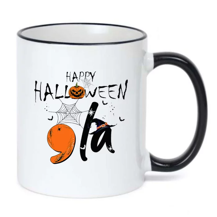 Ghost Comma La Kamala Harris 2024 Halloween Election Black Color Changing Mug