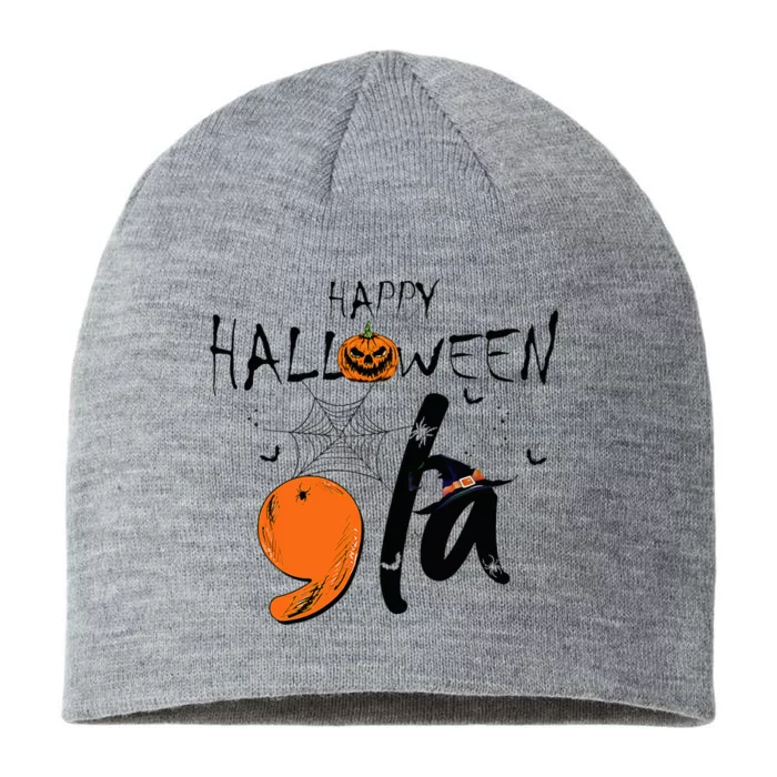 Ghost Comma La Kamala Harris 2024 Halloween Election 8 1/2in Sustainable Knit Beanie