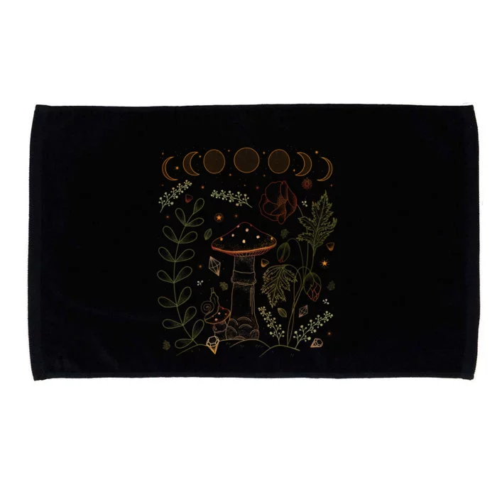 Goblincore Clothes Lover Dark Academia Aesthetic Mushroom Gift Microfiber Hand Towel