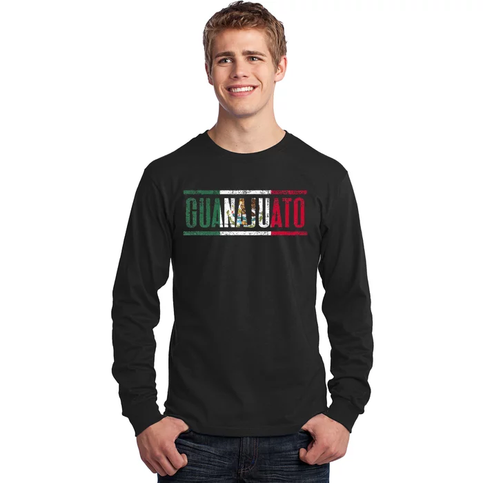 Guanajuato Con La Bandera De México Long Sleeve Shirt