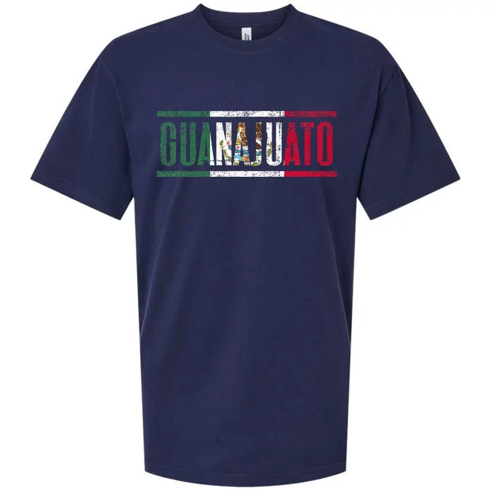 Guanajuato Con La Bandera De México Sueded Cloud Jersey T-Shirt