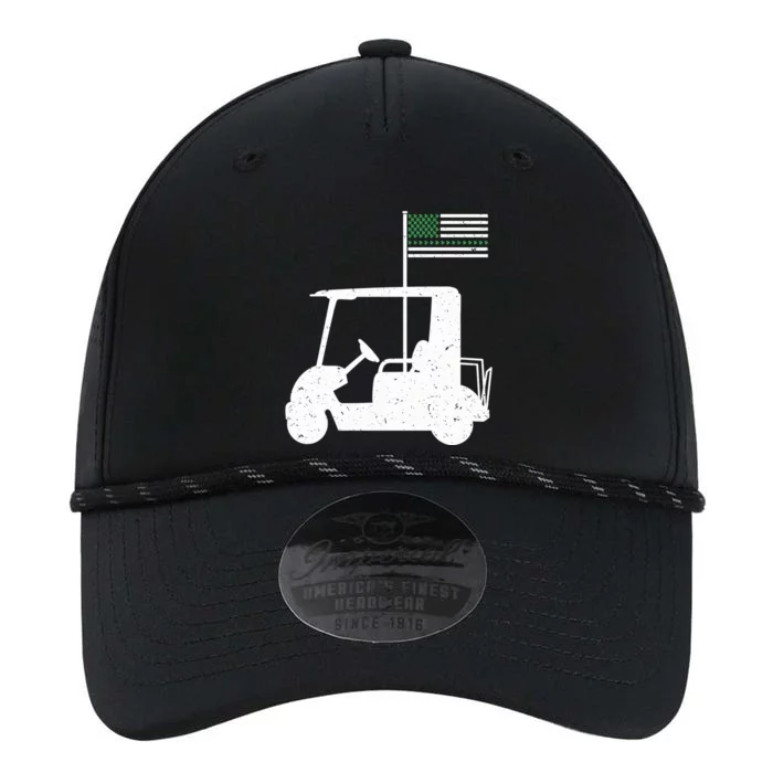 Golf Cart Leaf Clover Us Flag St Patrick's Day Gift Performance The Dyno Cap