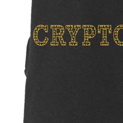 Golden Crypto Logo Limited Edition Doggie 3-End Fleece Hoodie