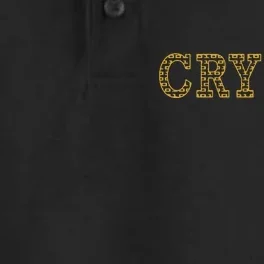 Golden Crypto Logo Limited Edition Dry Zone Grid Performance Polo