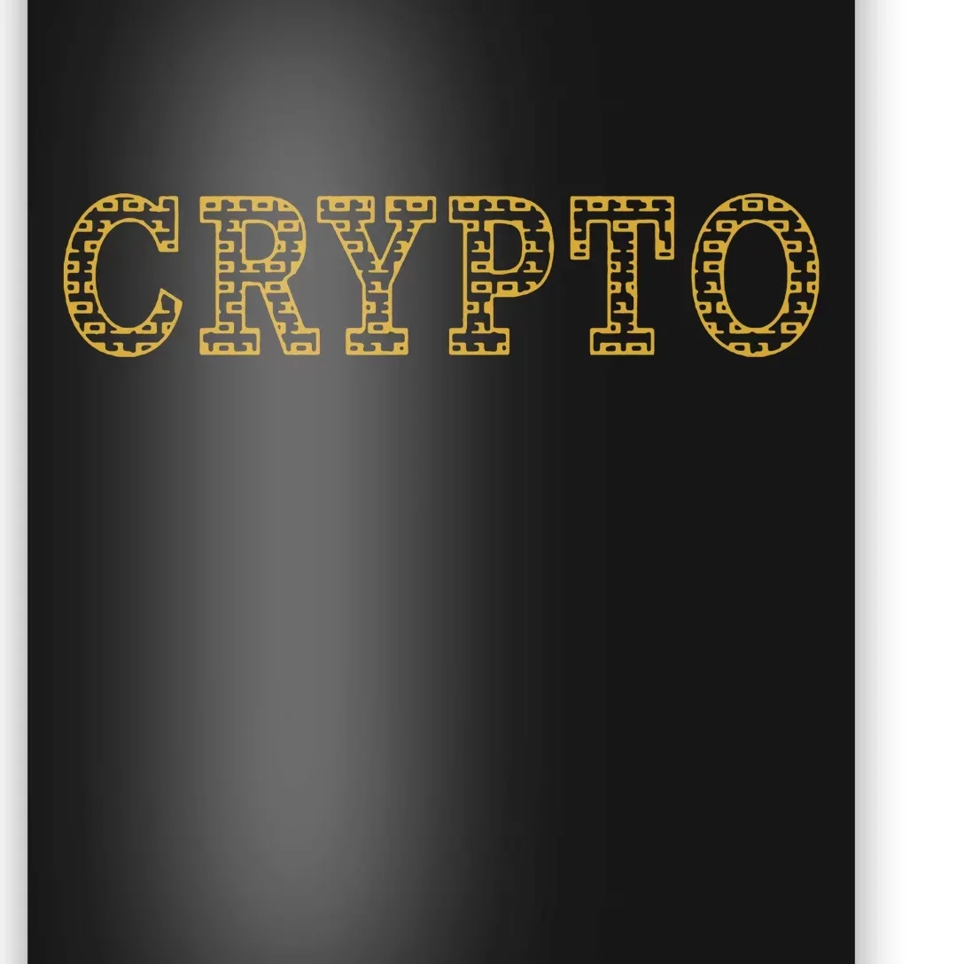 Golden Crypto Logo Limited Edition Poster